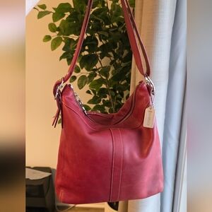 Coach Vintage Red Slim Gallery Duffle 9188